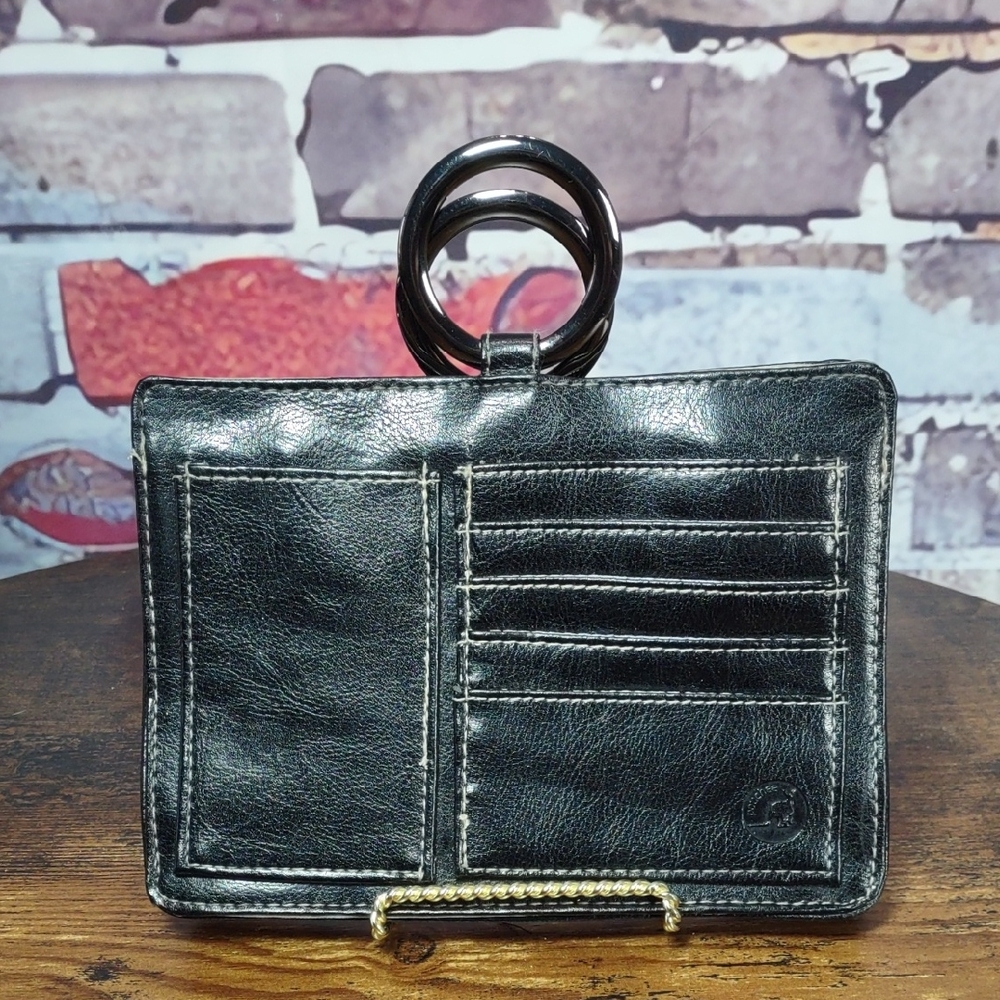 Pouchee Leather Organizer Clutch Bag